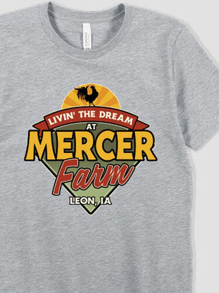 Livin' The Dream Farm : Premium Printed T-Shirts
