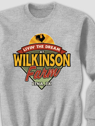 Livin' The Dream Farm : Printed Sweatshirts