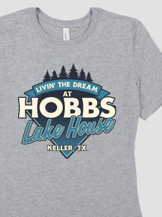 Livin' The Dream Lake House : Premium Ladies T-Shirts