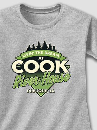 Livin' The Dream River House : Printed T-Shirts