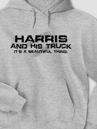 Man and His Truck : Printed Hoodies