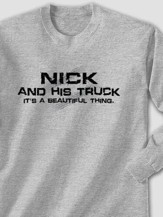 Man and His Truck : Printed Long Sleeves