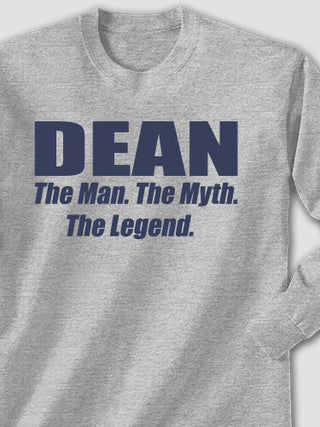 Man Myth Legend : Printed Long Sleeves