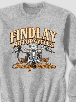 Motorcycle Family Tradition : Printed Sweatshirts