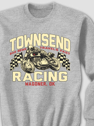 Motorcycle Racing : Printed Sweatshirts