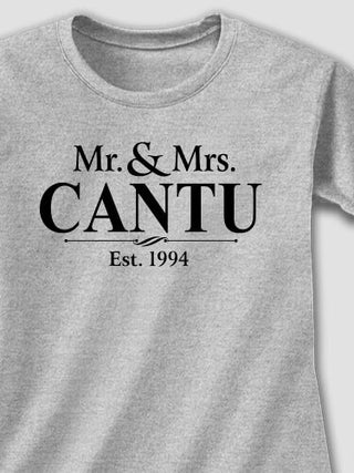 Mr and Mrs : Printed T-Shirts
