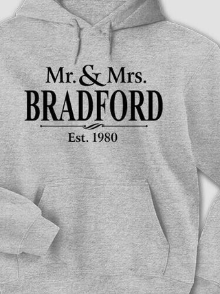 Mr and Mrs : Printed Hoodies
