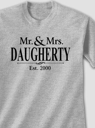 Mr and Mrs : Printed T-Shirts