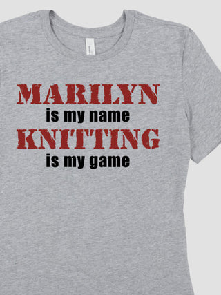 Name Game : Premium Ladies T-Shirts