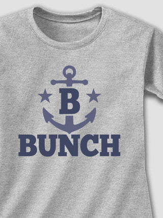 Nautical Monogram : Adult Ladies Fitted T-Shirt
