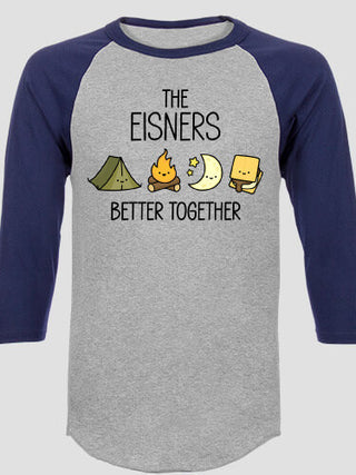 Better Together Camping : Printed Raglan Shirts