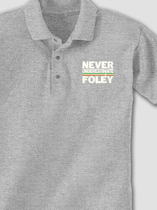 Never Underestimate Irish : Embroidered Polo Shirts
