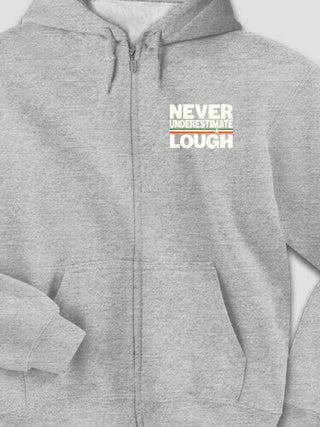 Never Underestimate Irish : Embroidered Zip Hoodies