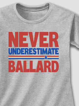 Never Underestimate : Adult Ladies Fitted T-Shirt