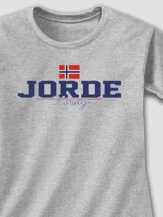 Norwegian Flag : Adult Ladies Fitted T-Shirt