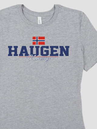 Norwegian Flag : Premium Ladies T-Shirts
