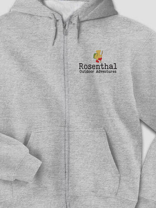 Outdoor Adventures : Embroidered Zip Hoodies