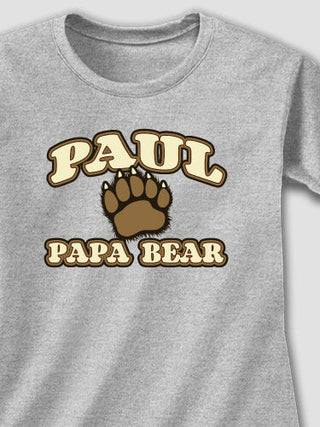 Papa Bear : Adult Ladies Fitted T-Shirt