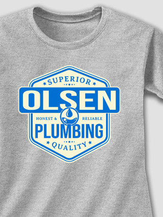 Plumbing : Adult Ladies Fitted T-Shirt