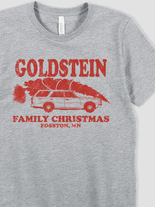 Retro Family Christmas : Premium Printed T-Shirts