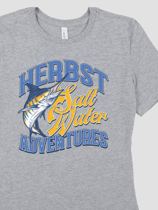 Salt Water Adventures : Premium Ladies T-Shirts
