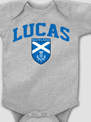 Scottish Shield : Printed Baby Bodysuits