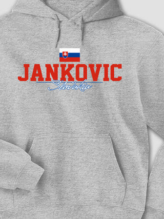 Slovakian Flag : Printed Hoodies