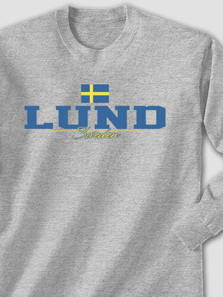 Sweden Flag : Printed Long Sleeves