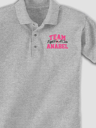Team Pink : Embroidered Polo Shirts