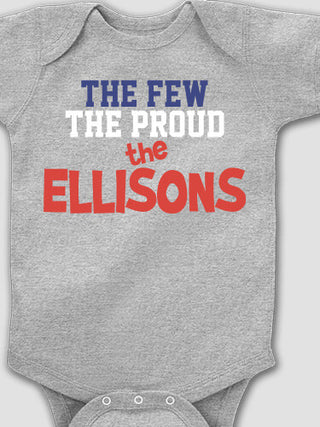 The Few The Proud : Printed Baby Bodysuits