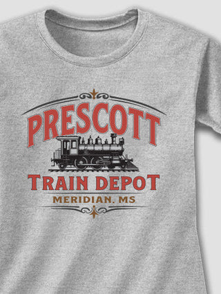 Train Depot : Adult Ladies Fitted T-Shirt