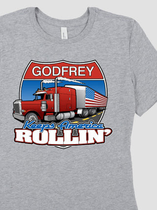 Trucking : Premium Ladies T-Shirts