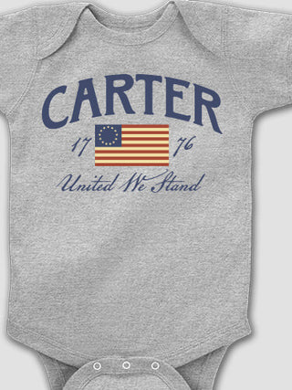 United We Stand : Printed Baby Bodysuits