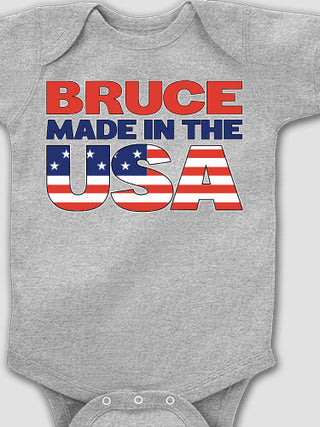 USA Family : Printed Baby Bodysuits