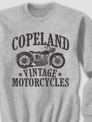 Vintage Motorcycles : Printed Sweatshirts