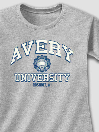 Vintage University : Adult Ladies Fitted T-Shirt