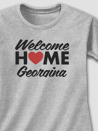 Welcome Home Heart : Adult Ladies Fitted T-Shirt