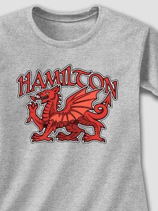 Welsh Dragon : Adult Ladies Fitted T-Shirt
