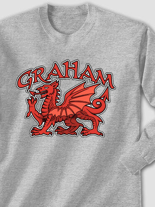 Welsh Dragon : Printed Long Sleeves