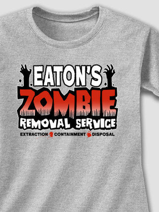 Zombie Removal Service : Adult Ladies Fitted T-Shirt