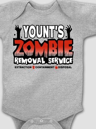 Zombie Removal Service : Printed Baby Bodysuits