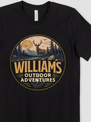 Outdoor Adventures Hunting : Premium Printed T-Shirts