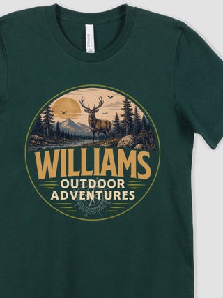 Outdoor Adventures Hunting : Premium Printed T-Shirts