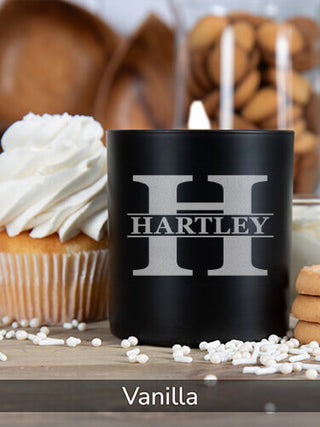 Family Monogram : 11oz. Engraved Scented Candles