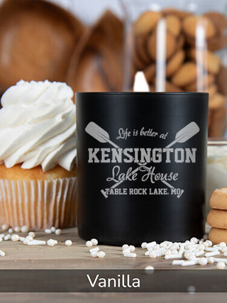 Lake House : 11oz. Engraved Scented Candles
