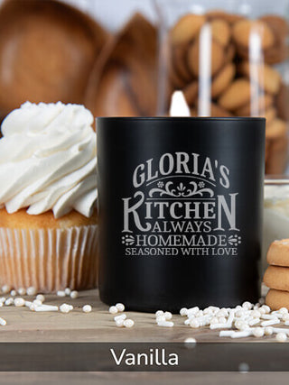 Vintage Kitchen : 11oz. Engraved Scented Candles