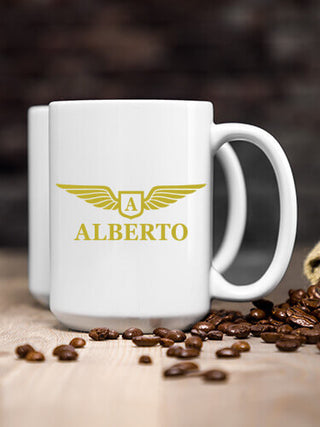Aviation Monogram : Ceramic Coffee Mugs