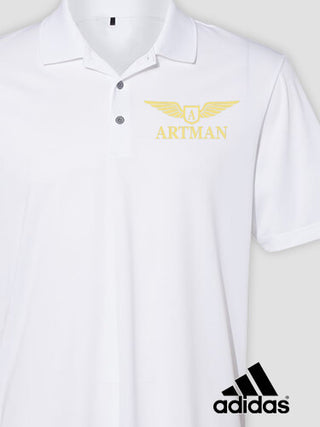 Aviation Monogram : Embroidered Adidas&reg; Polo Shirts
