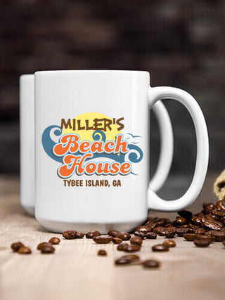 Beach House : Ceramic Coffee Mugs