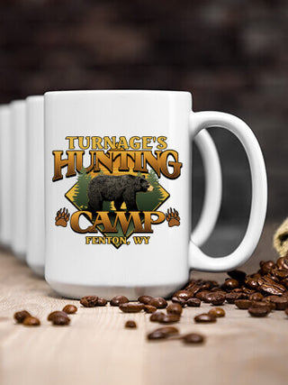 Bear Hunting Camp : Ceramic Coffee Mugs